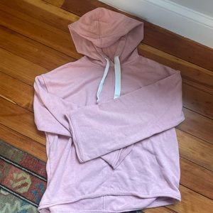 Madewell pink size xs hoodie with cream strings